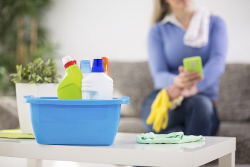 Hot water extraction equipment cleaning carpet fibres
