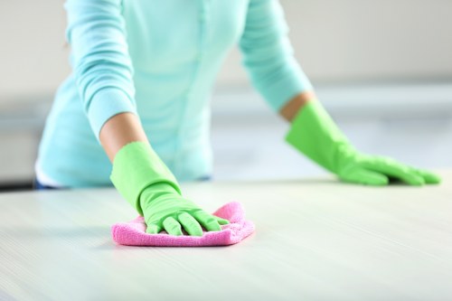 Freshly cleaned carpet in a Gants Hill room